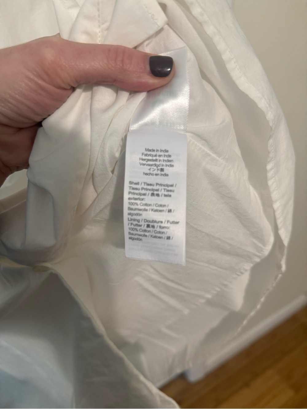J. Crew Button front 100% Cotton Poplin Dress white size 10 - Picture 9 of 16